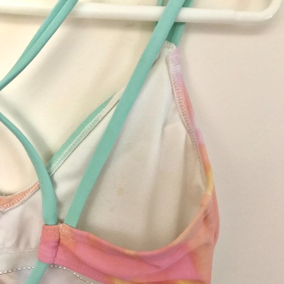 Xhilaration Swim Donating Soon Tie Dye One Piece Open Back Bathing